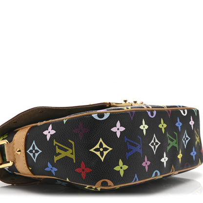 Louis Vuitton Monogram Multicolor Sologne Black 9 of 10