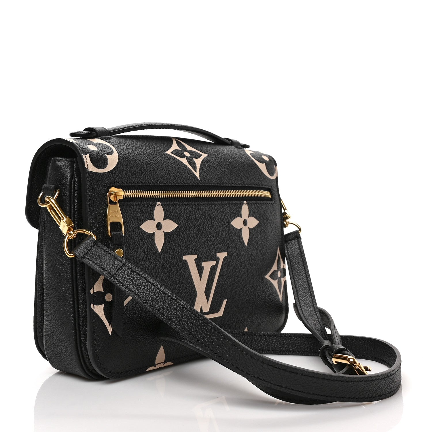 Louis Vuitton Empreinte Monogram Giant Pochette Metis Black Beige 3 of 8