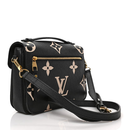 Louis Vuitton Empreinte Monogram Giant Pochette Metis Black Beige 3 of 8