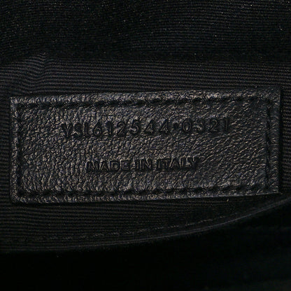 Saint Laurent Calfskin Matelasse Monogram Lou Camera Bag Black 8 of 13