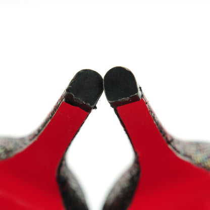 Christian Louboutin Crystal Strass Follies 100 Pumps 38.5 Black 8 of 8