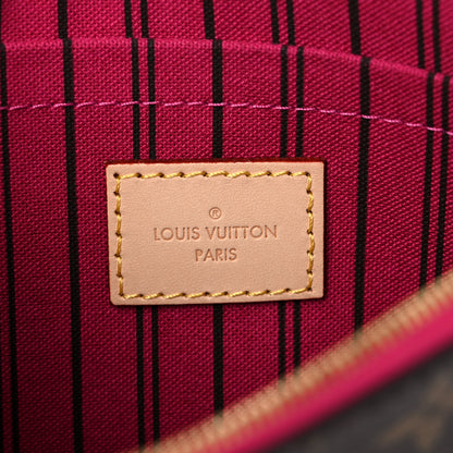 Louis Vuitton Monogram Neverfull MM GM Pochette Pivoine 6 of 7