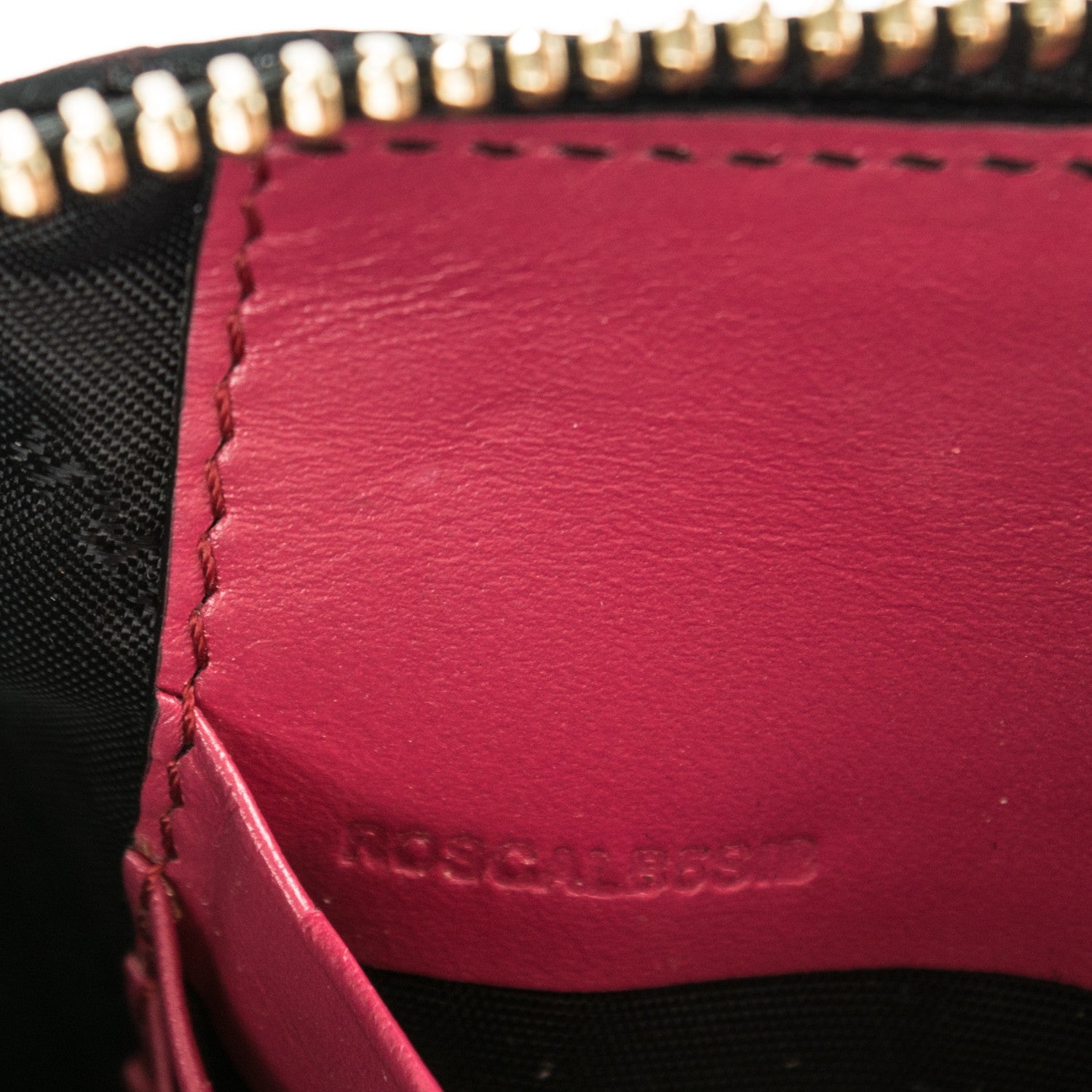 Burberry Signature Grain Calfskin Check Embossed Peyton Crossbody Clutch Bag Vibrant Fuchsia 7 of 8