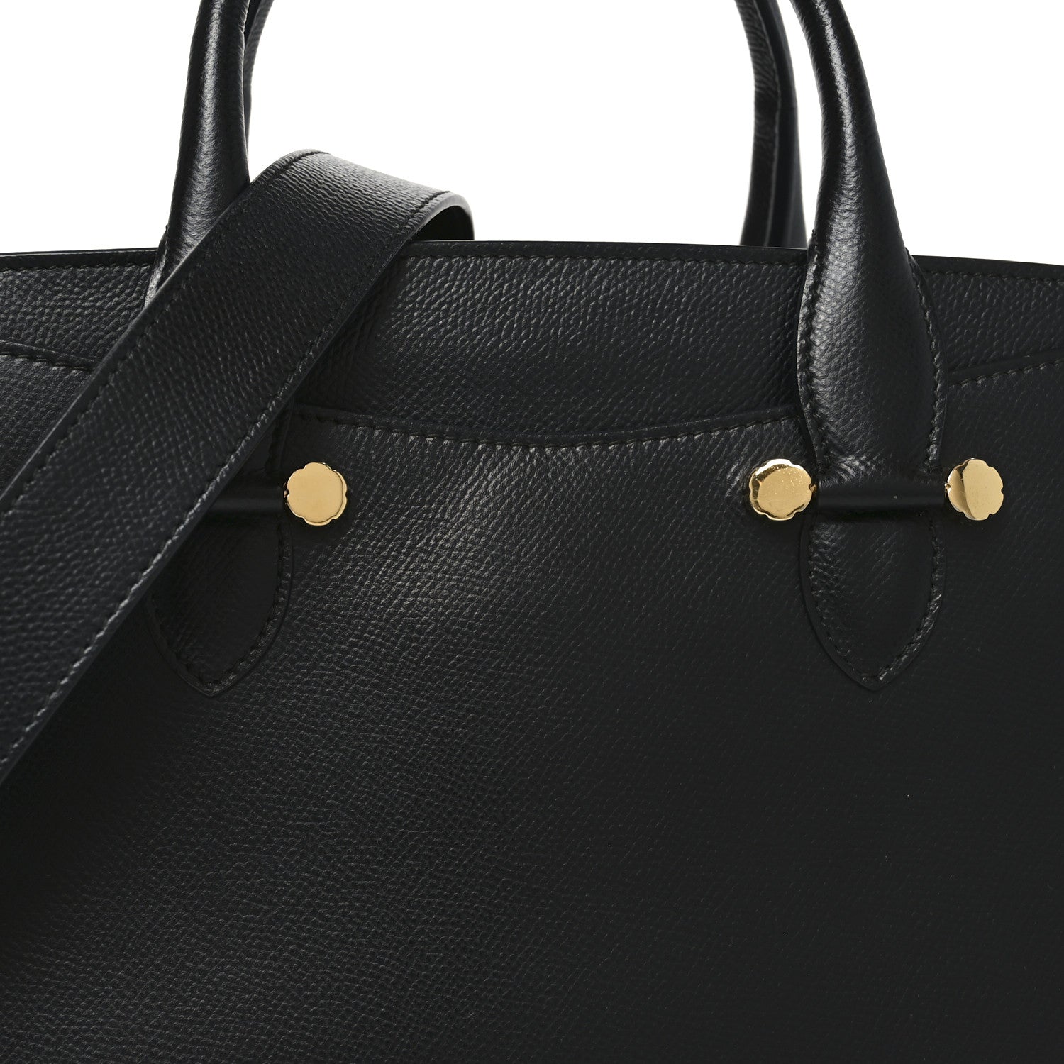美品 Salvatore Ferragamo バッグ Salvatore Ferragamo Hammered Calfskin Today Satchel Black 1863416