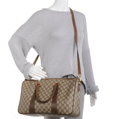 Gucci Coated Canvas Monogram Boston Brown 2 of 8