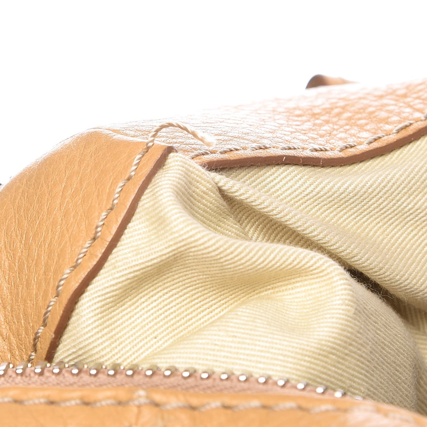 Calfskin Paddington Front Pocket Tote Tan