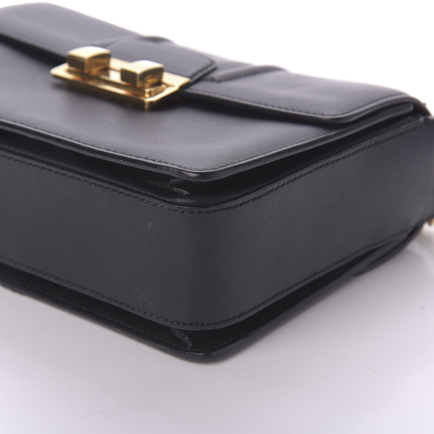 Smooth Calfskin Small Jiji Shoulder Bag Black