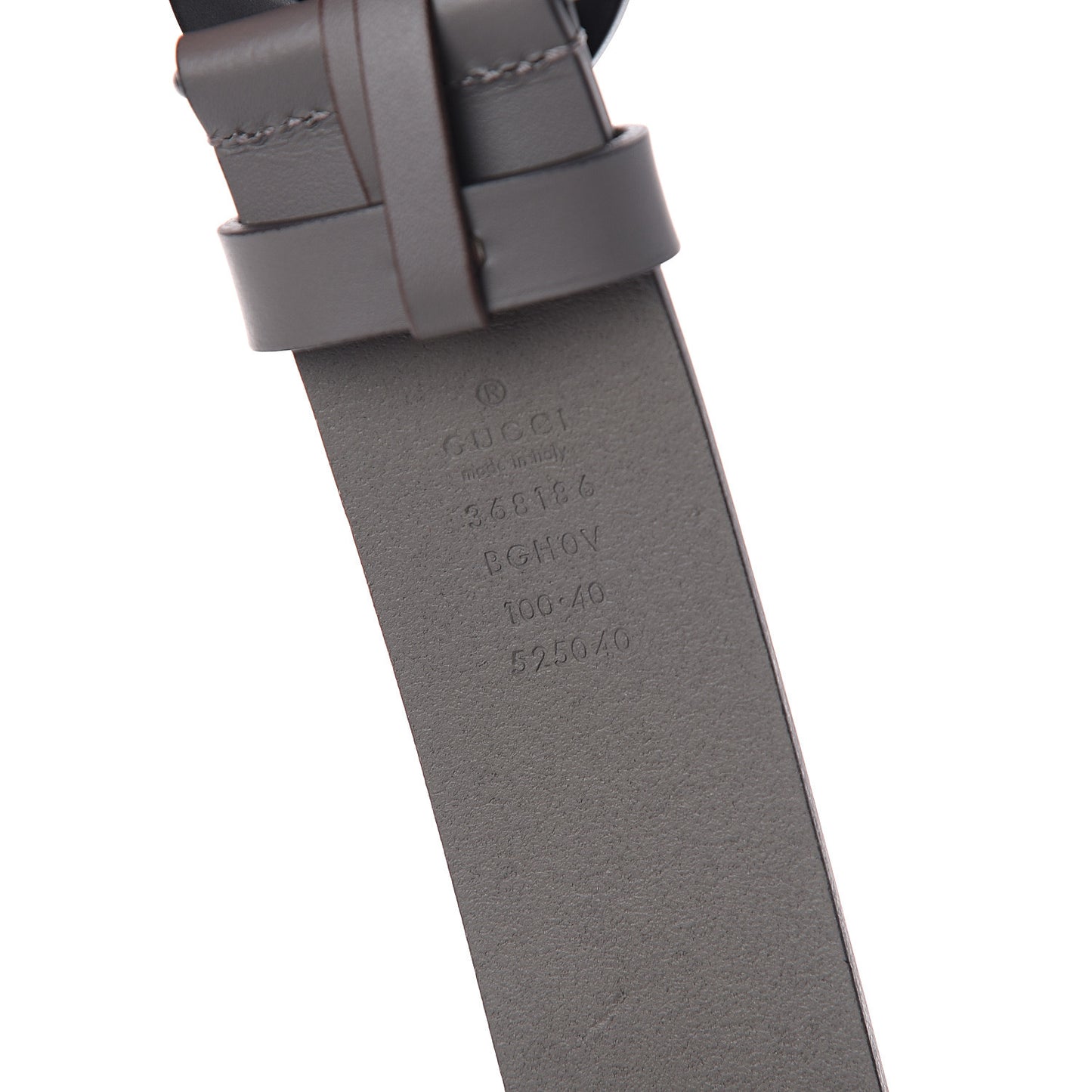 Calfskin Interlocking G 37mm Belt 100 40 Grey