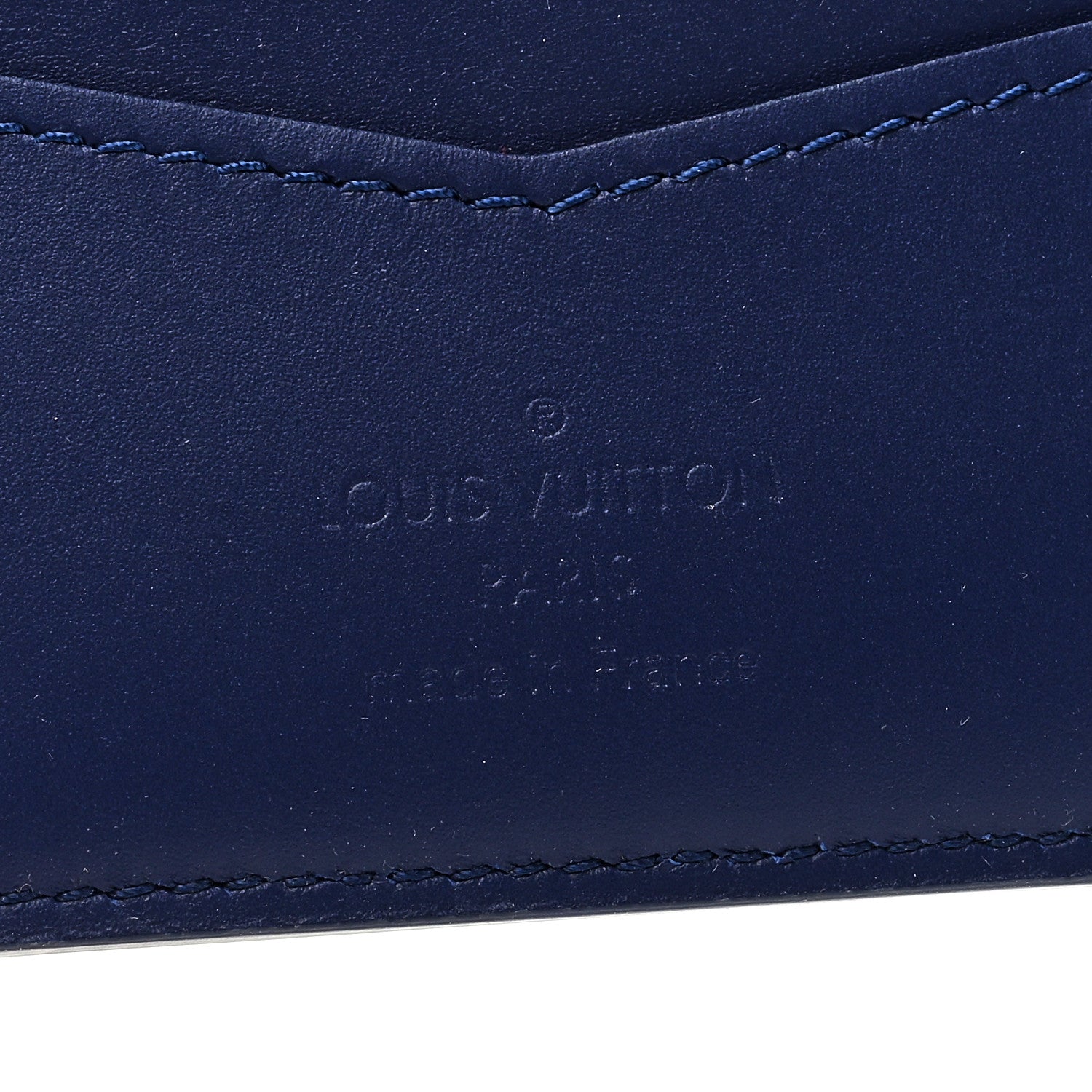 Louis Vuitton Cowhide Monogram Bandana Slender Wallet Blue 6 of 6