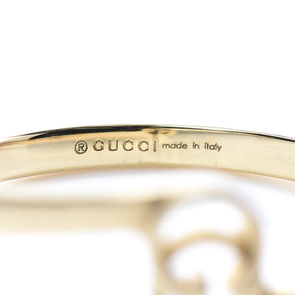 Gucci 18K Yellow Gold GG Running Stacking Ring 55 7.25 5 of 7