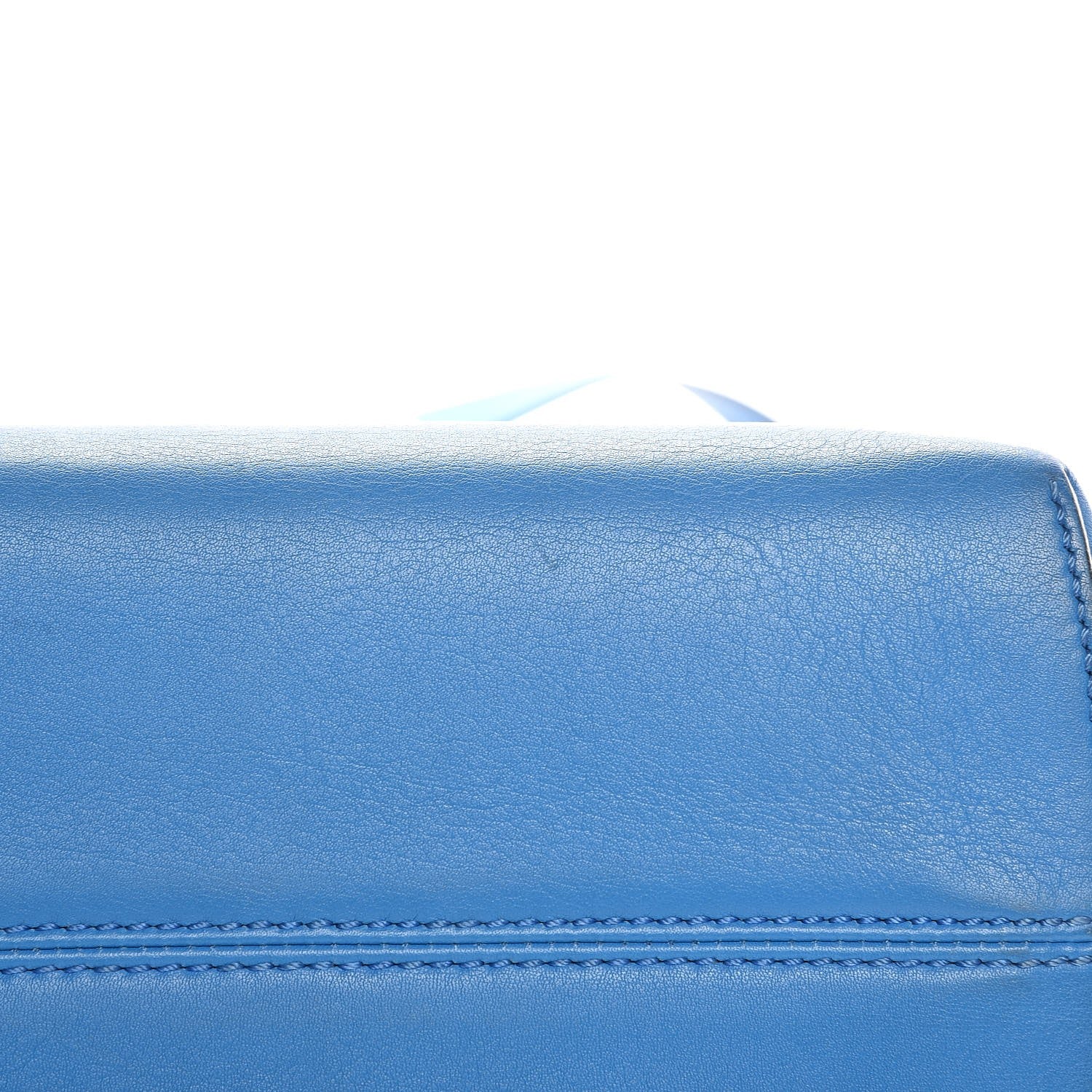 Fendi Vitello Dolce Medium By The Way Boston Bag Blue Royal 10 of 16