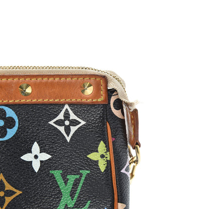 Louis Vuitton Monogram Multicolor Pochette Accessories Black 13 of 14