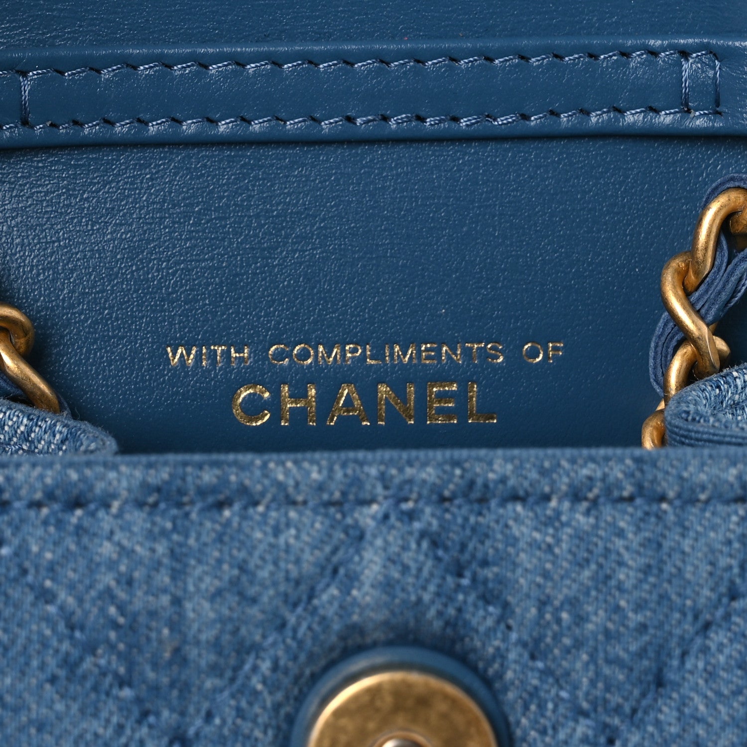 Chanel Denim Quilted Flap Mini Crossbody Blue 6 of 11