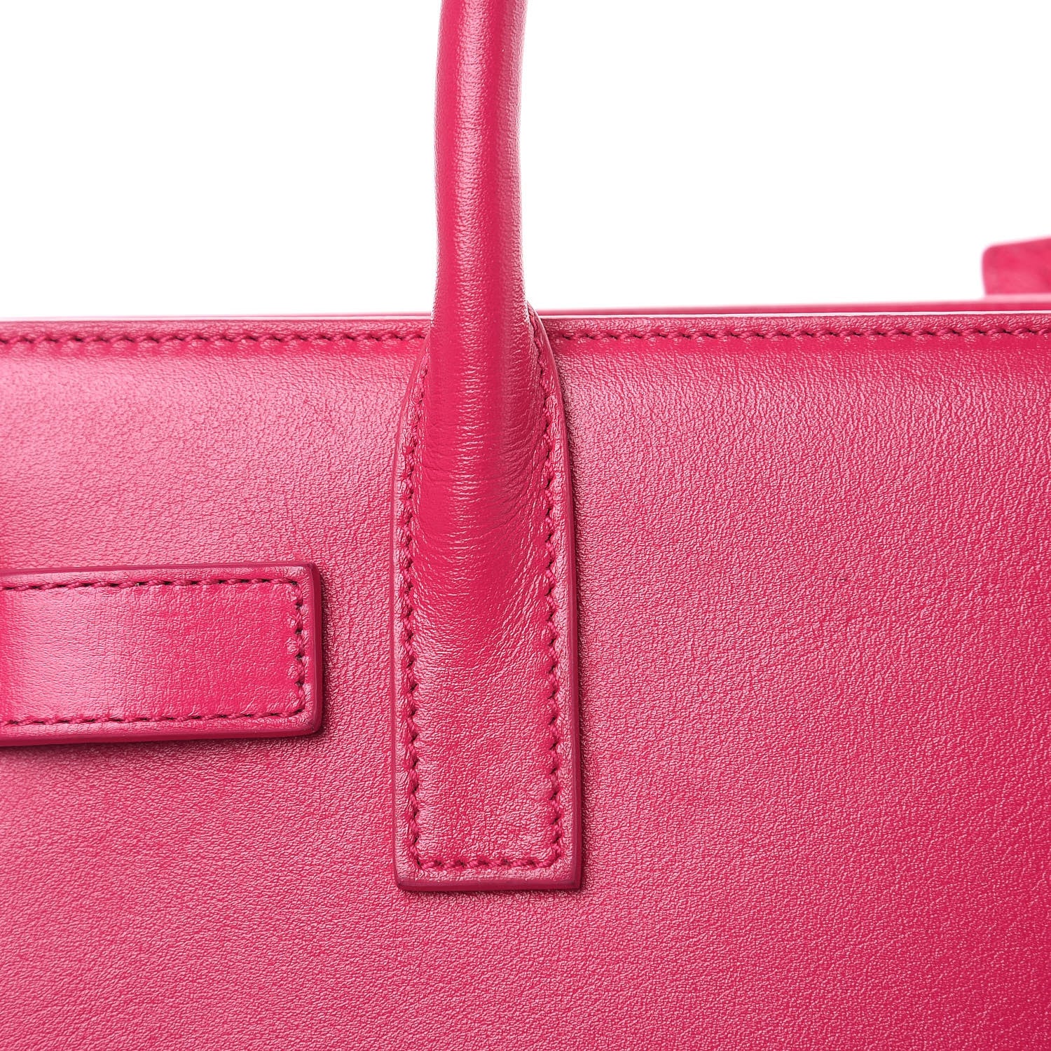 Saint Laurent Calfskin Nano Sac De Jour Lipstick Fuchsia 12 of 12