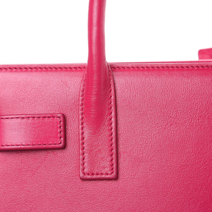 Saint Laurent Calfskin Nano Sac De Jour Lipstick Fuchsia 12 of 12