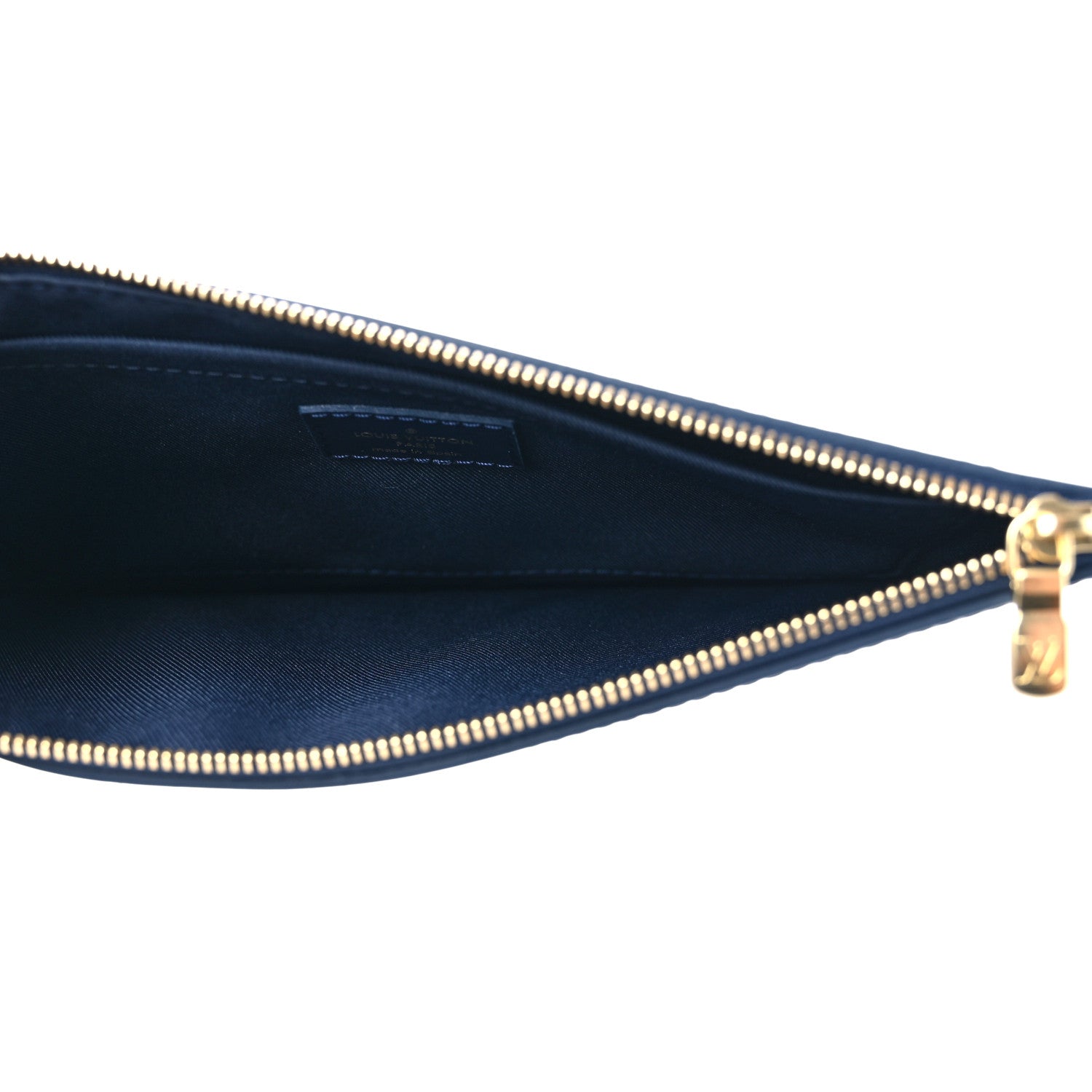 Louis Vuitton Monoglam Neverfull MM Pochette Blue 5 of 7