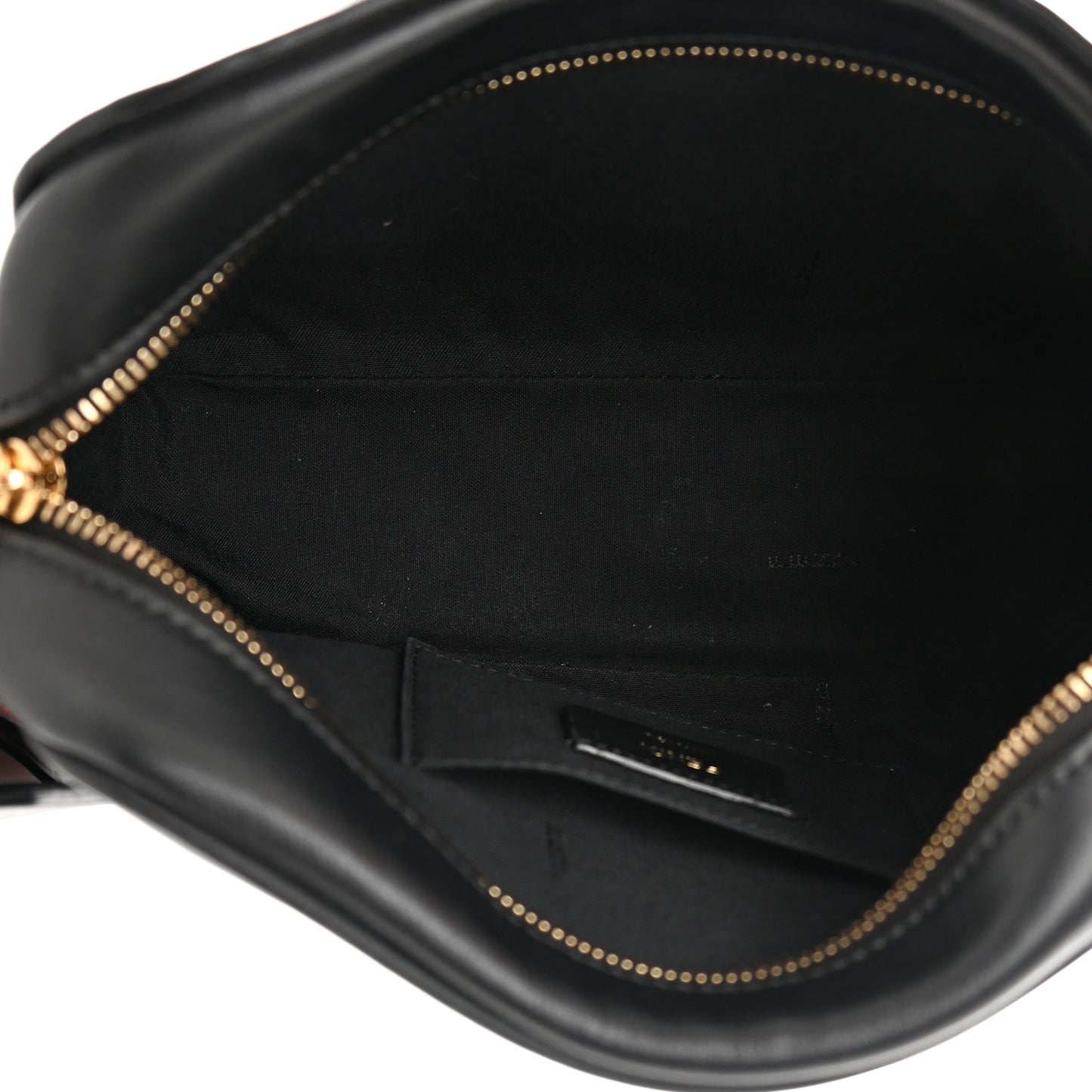 Vitello Century F is Fendi Bi-Color FF 1974 Embossed Camera Case Maya Black