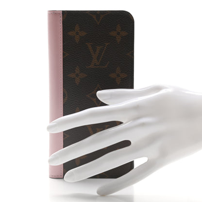 Louis Vuitton Monogram iPhone XS Max Folio Case Rose Ballerine 2 of 6