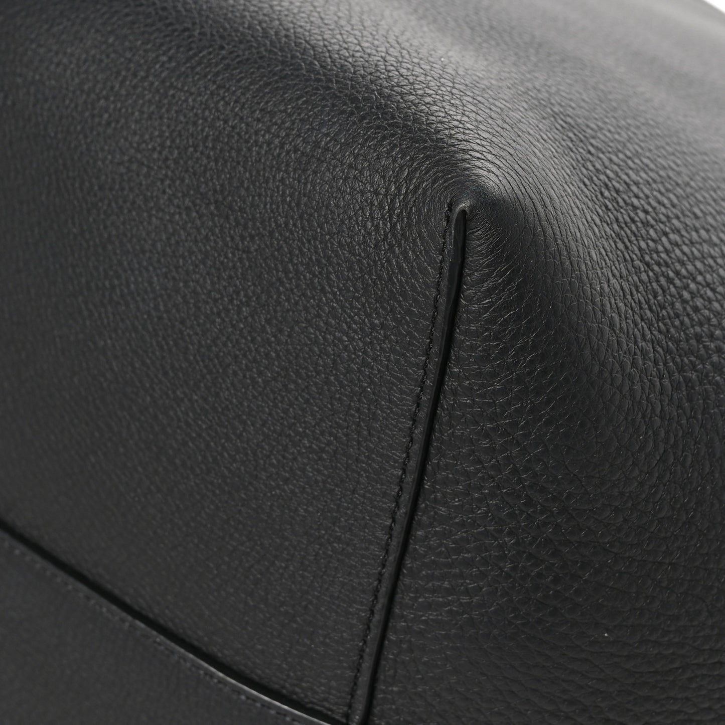 Grained Calfskin Large N/S Park Tote Black