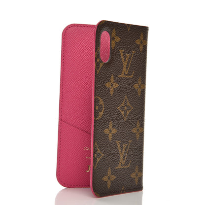 Louis Vuitton Monogram iPhone X Folio Case Rose Pop 3 of 7