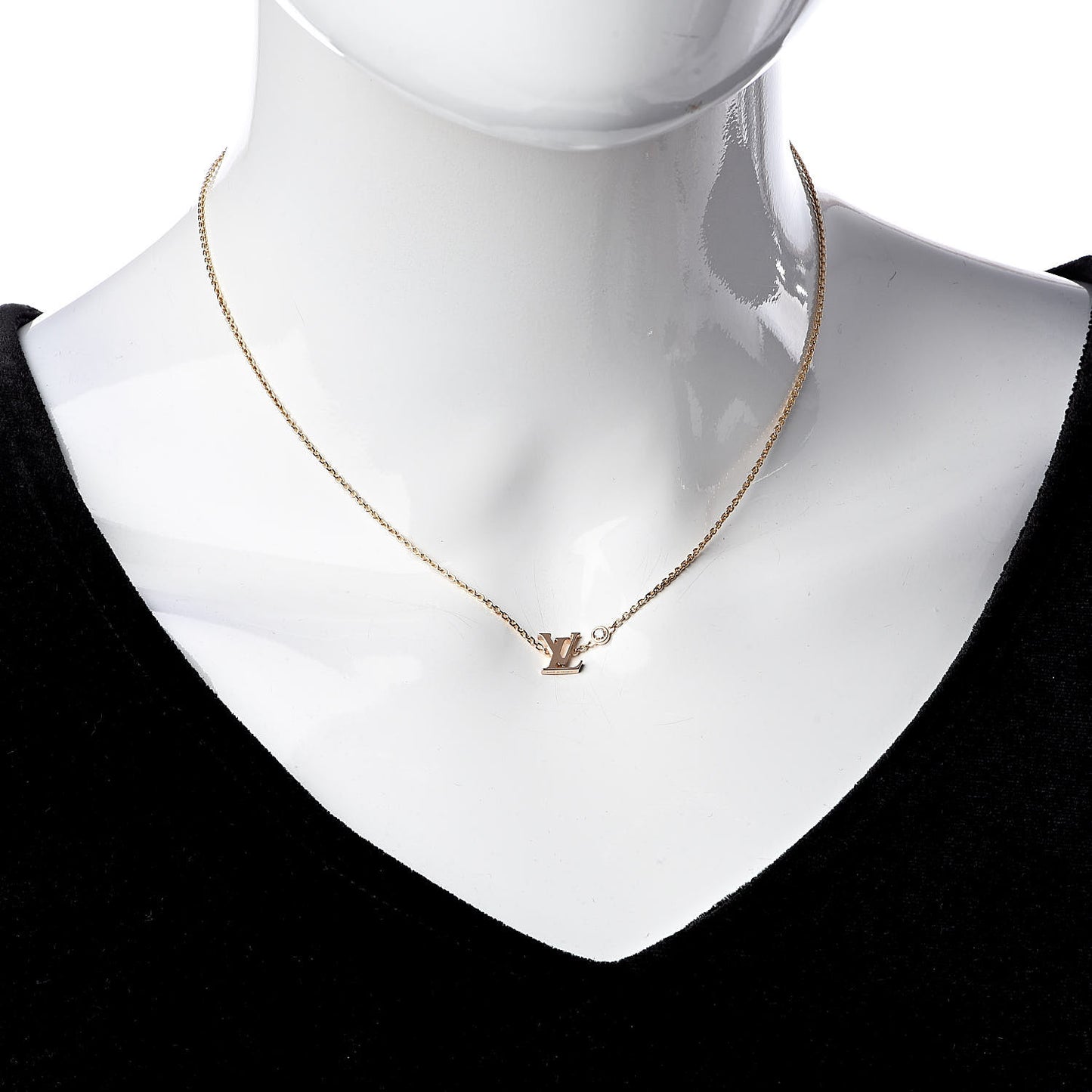18K Pink Gold Diamond Idylle Blossom LV Pendant Necklace