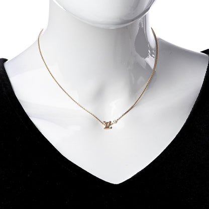 Louis Vuitton 18K Pink Gold Diamond Idylle Blossom LV Pendant Necklace 2 of 4