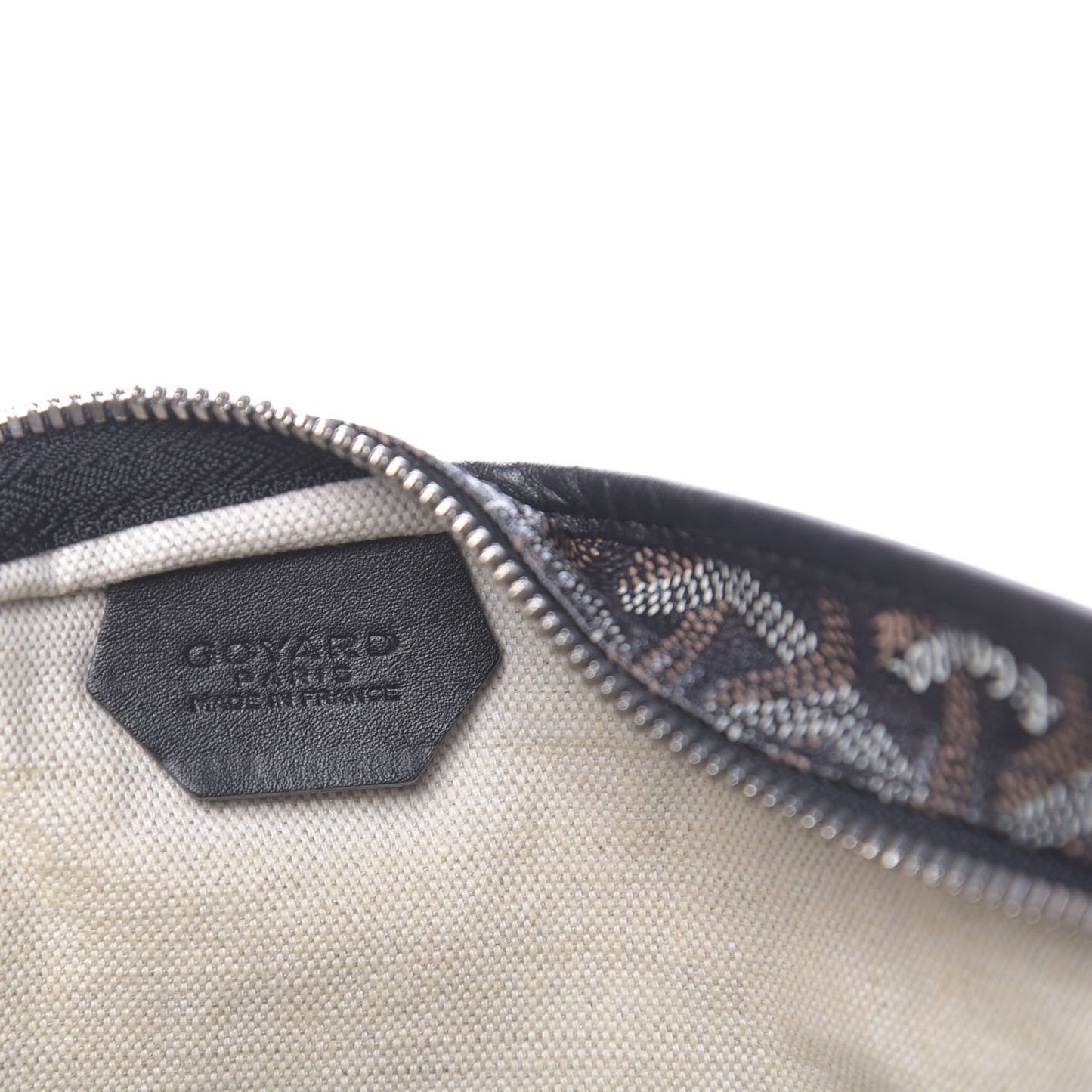 Goyardine Fidji Zip Hobo Black