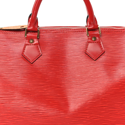Louis Vuitton Epi Speedy 30 Castillan Red 7 of 13