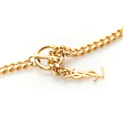 Saint Laurent Metal Cassandre Chain Belt 75 Gold 3 of 3
