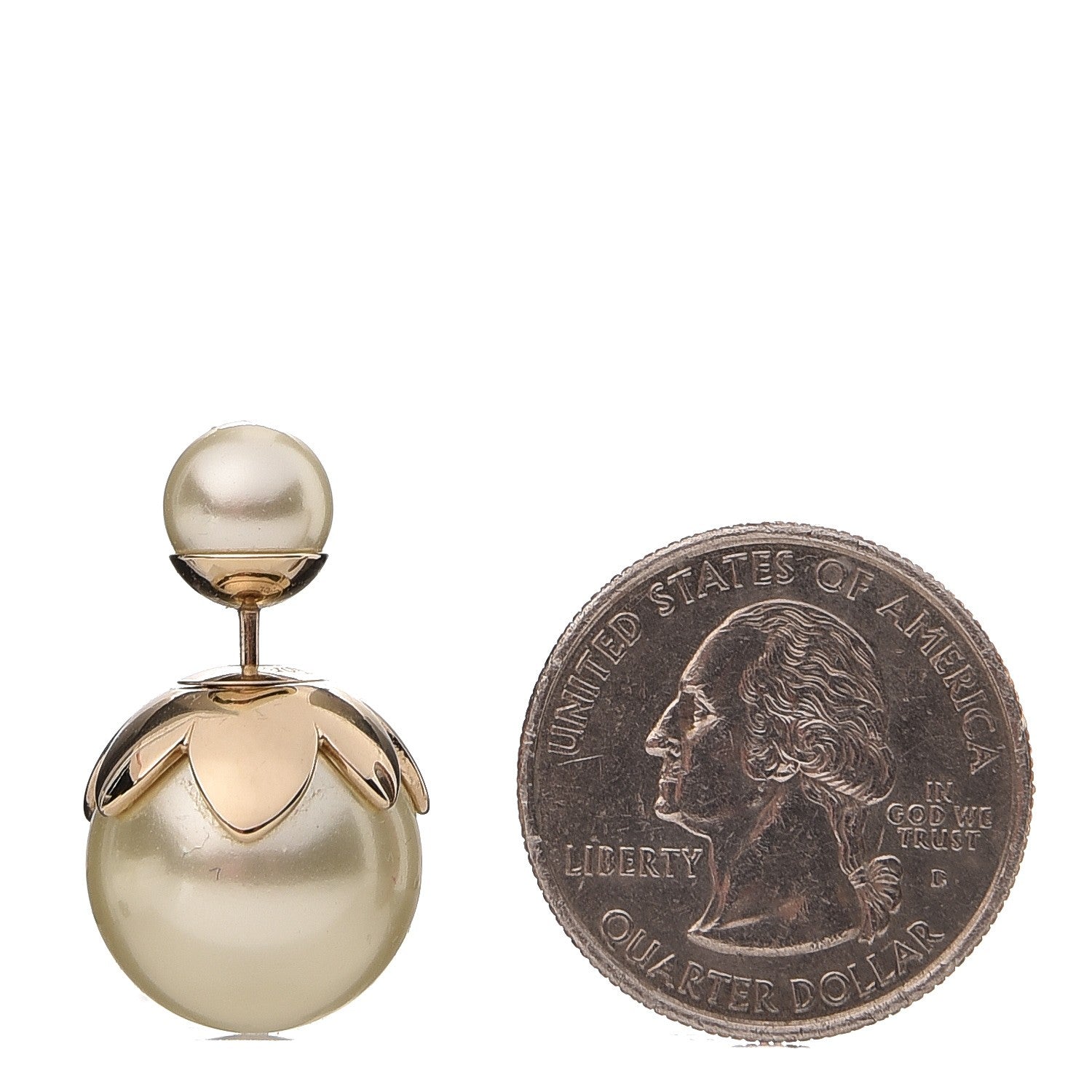 Christian Dior Pearl Mise En Dior Tribal Earrings Gold 2 of 4