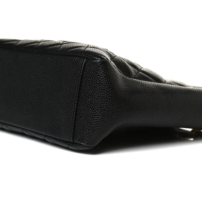 Chanel Caviar Quilted Petit Shopping Tote PST Black 10 of 15
