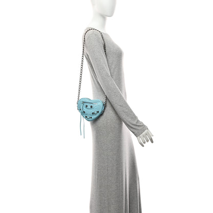 Balenciaga Agneau Arena Mini Le Cagole Heart Bag Blue 2 of 10