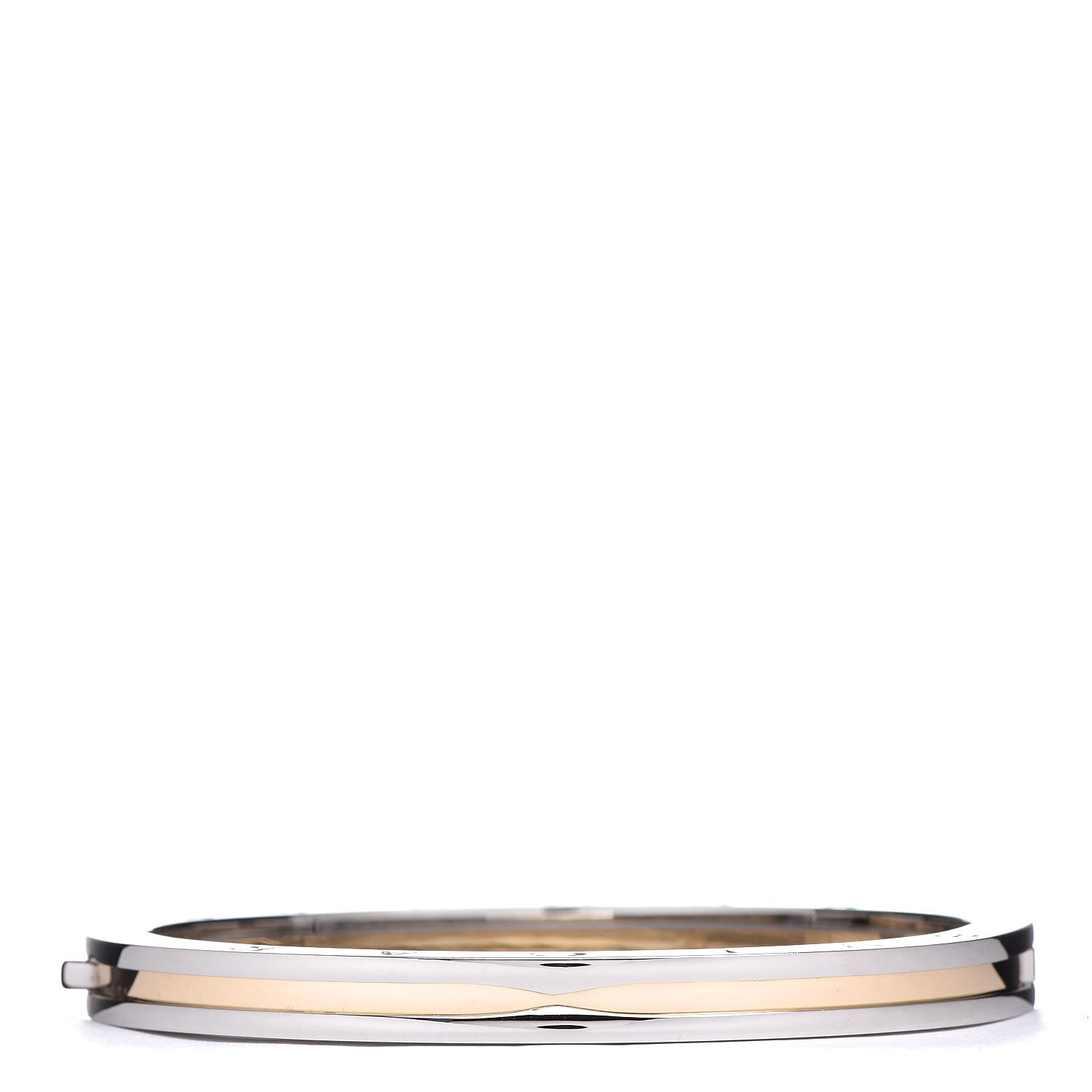 Bulgari 18K Yellow Gold Stainless Steel B.Zero1 Bangle Bracelet 4 of 8