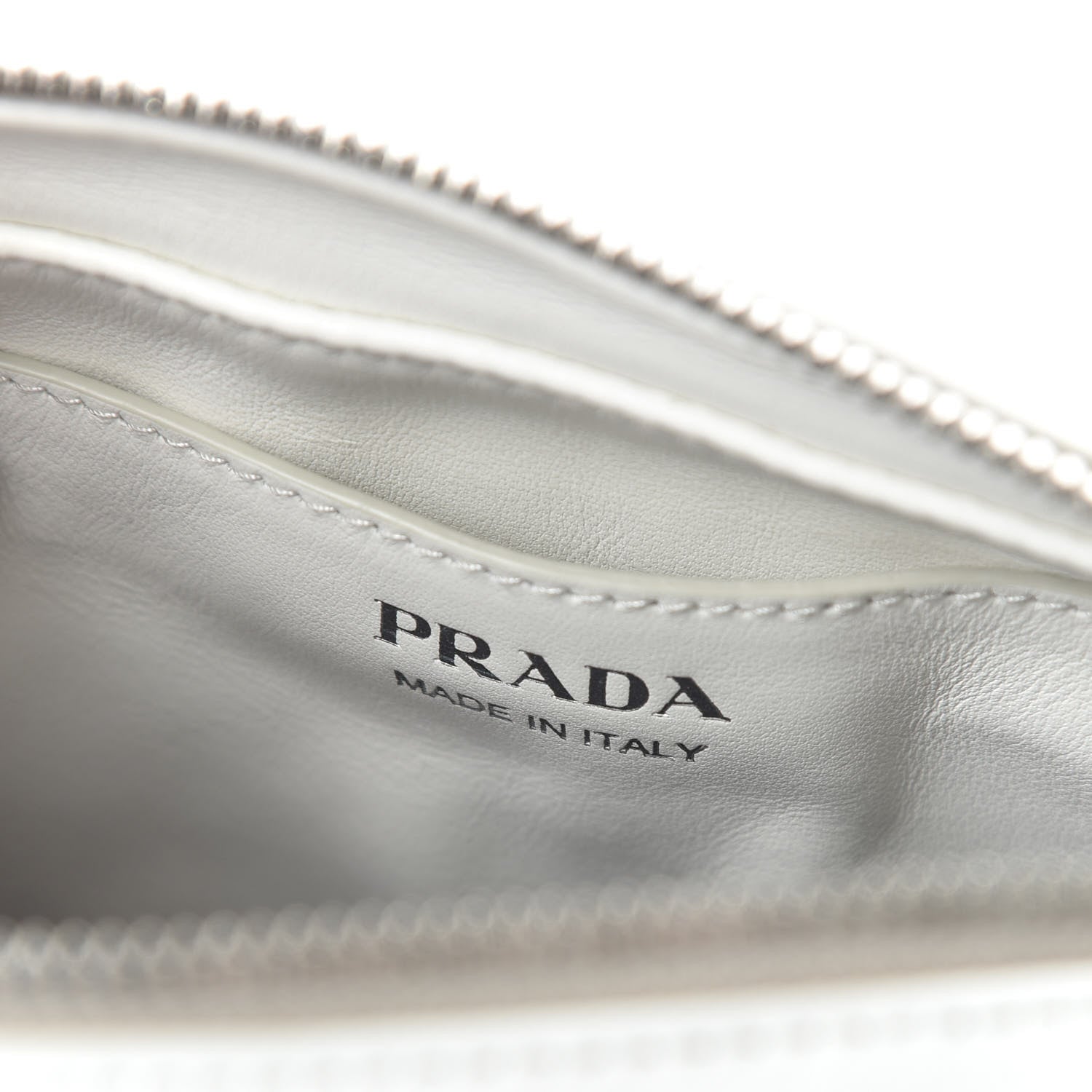 Prada Soft Calfskin Diagramme Crossbody Bag White 8 of 9