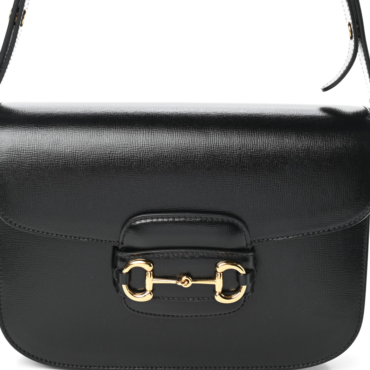 Azalea Calfskin Horsebit 1955 Shoulder Bag Black