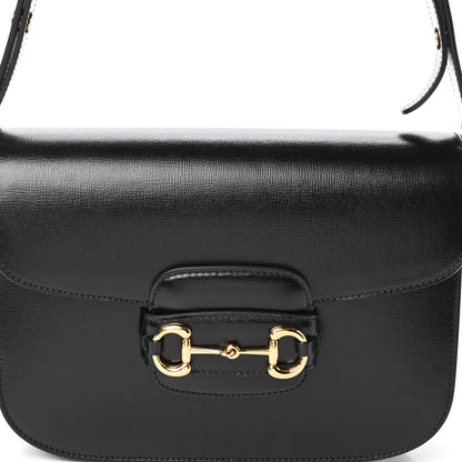 Gucci Azalea Calfskin Horsebit 1955 Shoulder Bag Black 7 of 9