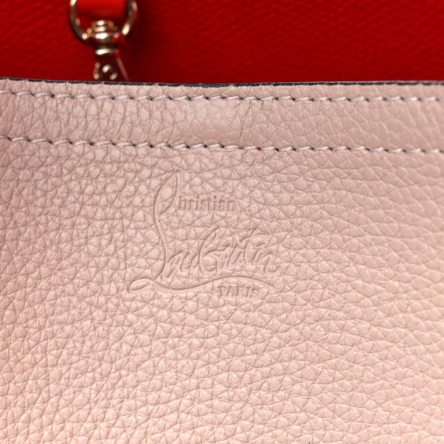 Christian Louboutin Calfskin Spiked Small Cabarock Shopper Tote Rose De Chine 7 of 10