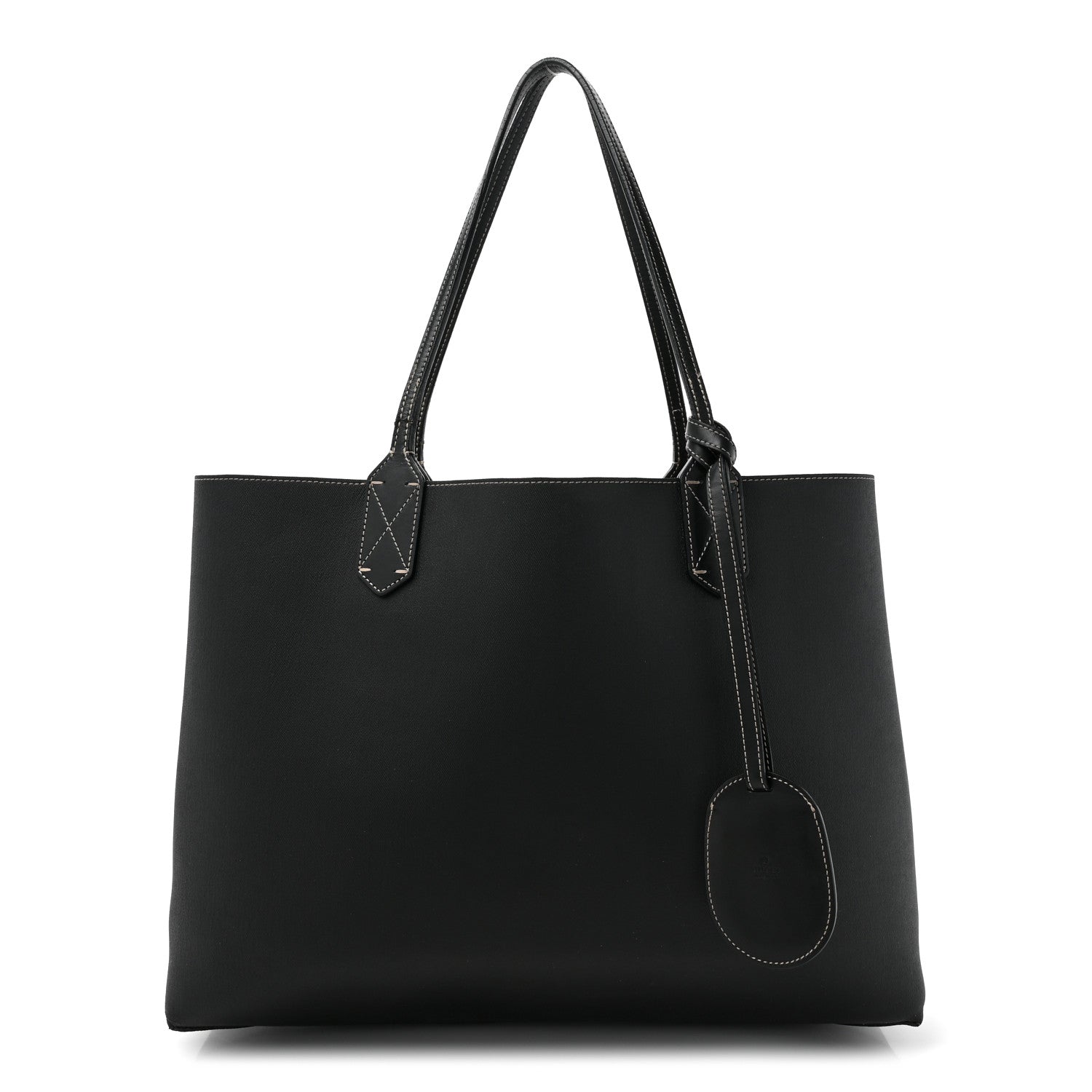 Gucci Calfskin GG Supreme Monogram Medium Reversible Tote Dark Brown 3 of 26