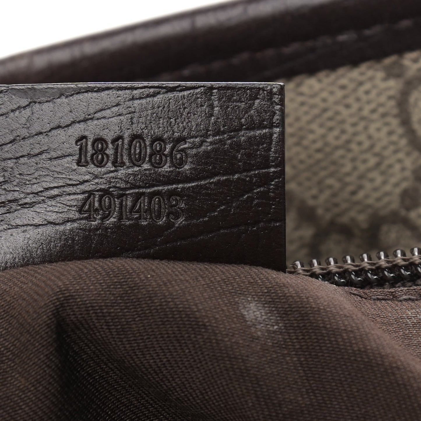 GG Supreme Monogram Small Joy Tote Dark Brown