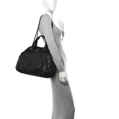 Chanel Iridescent Calfskin Quilted Large In The Mix Tote Dark Brown 2 of 10