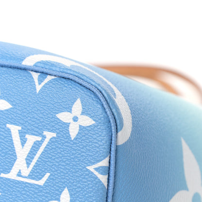 Louis Vuitton Monogram Giant By The Pool Neverfull MM Blue 9 of 22