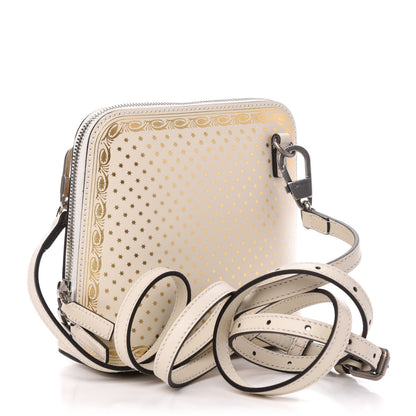 Gucci X SEGA Calfskin GUCCY Stars Mini Dome Shoulder Bag Mystic White Gold 3 of 11
