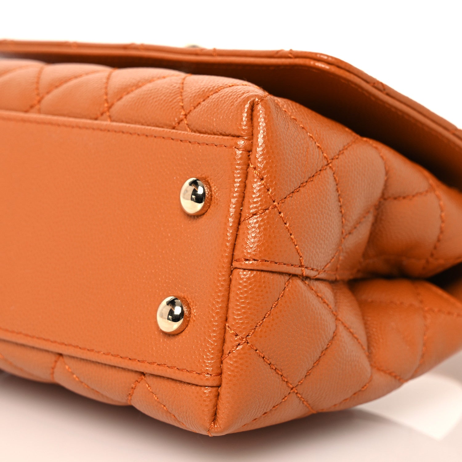 Chanel Caviar Quilted Extra Mini Coco Handle Flap Light Brown 11 of 13