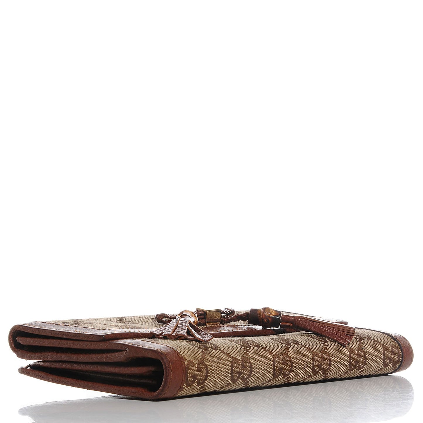 Monogram Cellarius Calfskin Bella Continental Wallet Beige Ebony Cuir