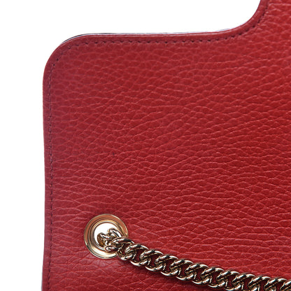 Gucci Dollar Calfskin Small Interlocking G Shoulder Bag Red 8 of 12