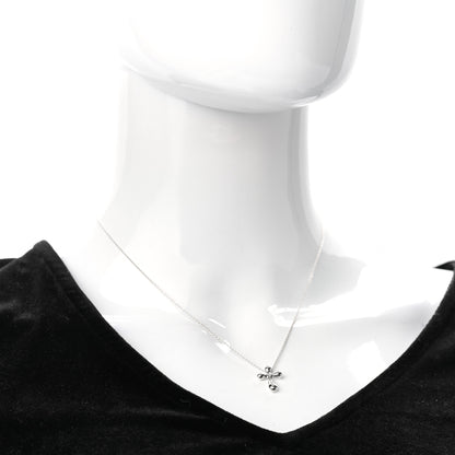 Tiffany Sterling Silver 16mm Elsa Peretti Cross Pendant Necklace 2 of 5