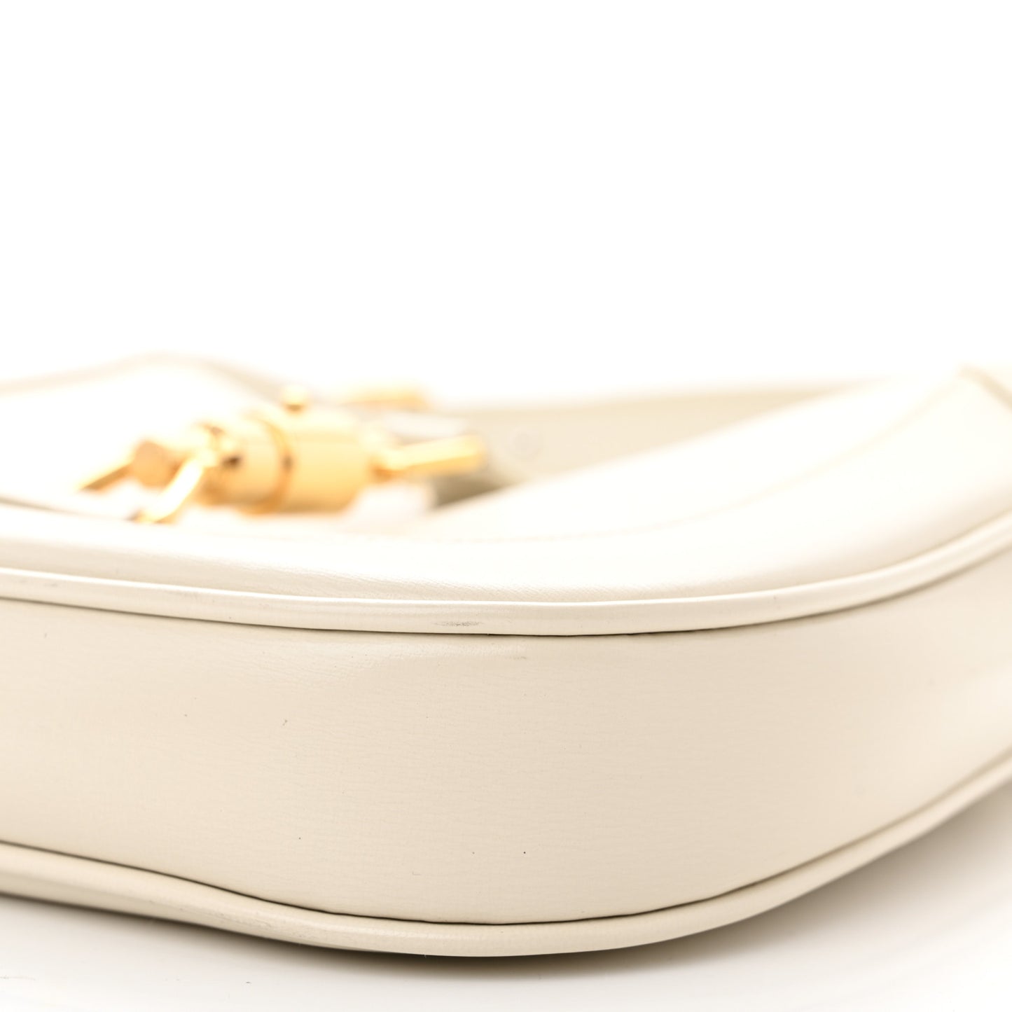 Boarded Dyana Lux Calfskin Small Jackie 1961 Hobo Mystic White