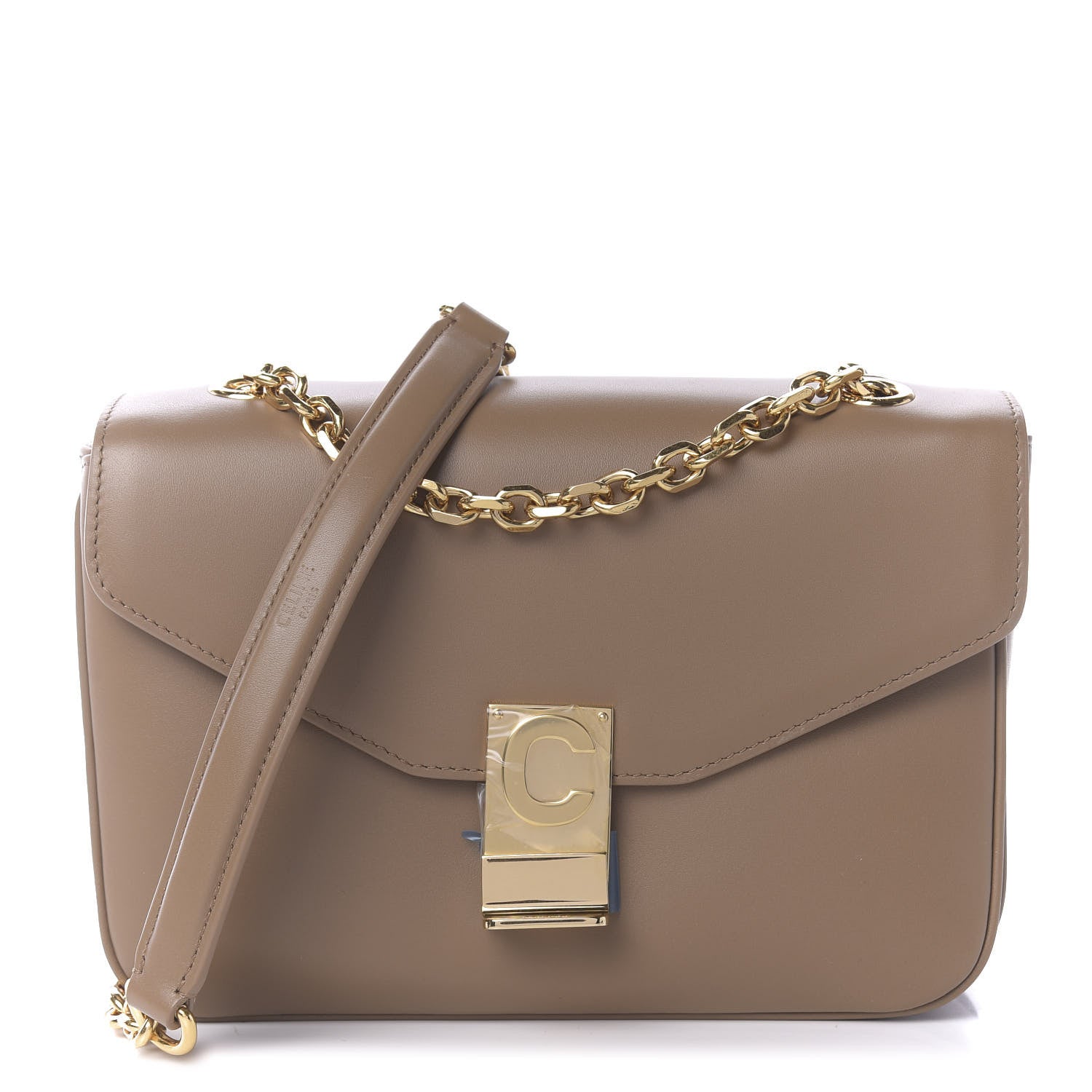 Celine Shiny Calfskin Medium C Bag Light Camel 1 of 8