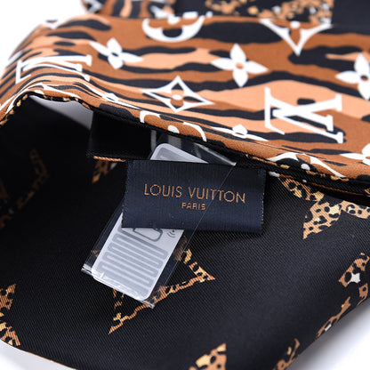 Louis Vuitton Silk Monogram Giant Jungle Bandeau Black 3 of 4