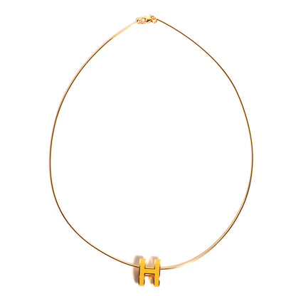 Hermes Pop H Necklace Naples Yellow 1 of 5